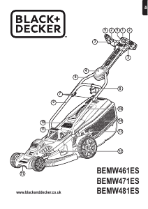 Manual Black and Decker BEMW471ES Lawn Mower