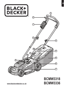 Manual Black and Decker BCMW3318 Lawn Mower