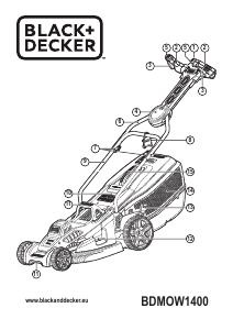 Bedienungsanleitung Black and Decker BDMOW1400 Rasenmäher