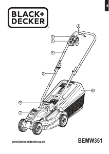 Manual Black and Decker BEMW351 Lawn Mower