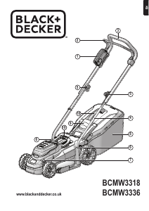 Manual Black and Decker BCMW3336 Lawn Mower