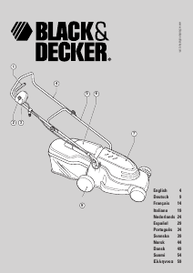 Manual de uso Black and Decker GR383 Cortacésped