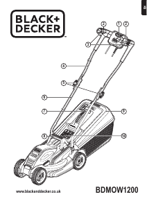Manual Black and Decker BDMOW1200 Lawn Mower