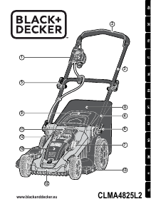 Manual Black and Decker CLMA4825L2 Lawn Mower