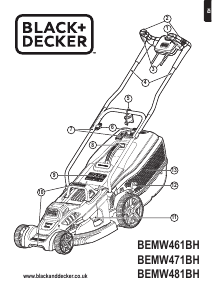 Handleiding Black and Decker BEMW461BH Grasmaaier