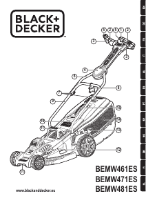 Manual de uso Black and Decker BEMW461ES Cortacésped