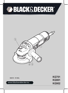 Priručnik Black and Decker KG901 Kutna brusilica