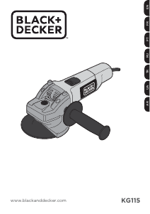 Manual Black and Decker KG115 Angle Grinder