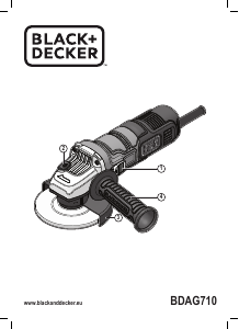 Manual Black and Decker BDAG710 Angle Grinder