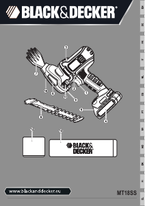 Manual de uso Black and Decker MT18SSK Tijeras cortasetos