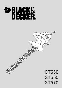 Manual Black and Decker GT670 Hedgecutter