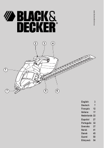 Manual de uso Black and Decker GT517 Tijeras cortasetos