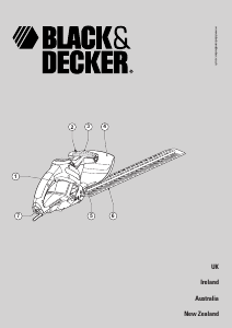 Manual Black and Decker GT515 Hedgecutter