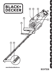 Handleiding Black and Decker BCHTS36 Heggenschaar