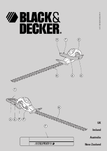 Manual Black and Decker GT545 Hedgecutter