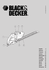 Bruksanvisning Black and Decker GT510 Häcksax