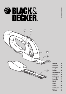 Manual de uso Black and Decker GL602 Tijeras cortasetos