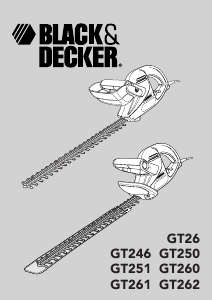 Manual de uso Black and Decker GT262SXC Tijeras cortasetos
