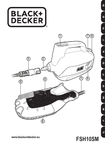 Brugsanvisning Black and Decker FSH10SM Damprenser