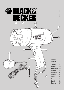 Bruksanvisning Black and Decker BDSL411 Ficklampa