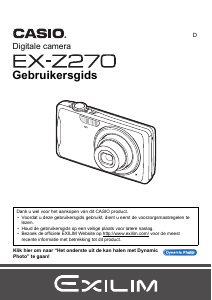 Handleiding Casio EX-Z270 Digitale camera