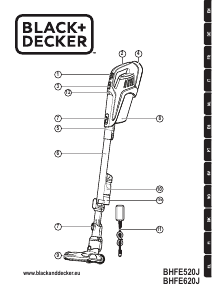 Manual de uso Black and Decker BHFE620J Aspirador