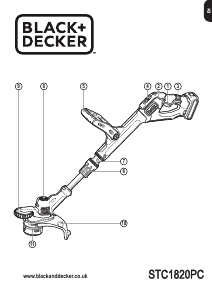 Manual Black and Decker STC1820PC Grass Trimmer