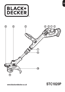 Handleiding Black and Decker STC1820PST Grastrimmer