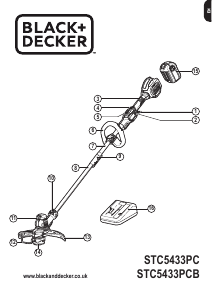 Handleiding Black and Decker STC5433PC Grastrimmer