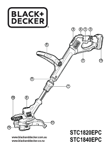 Handleiding Black and Decker STC1840EPCB Grastrimmer