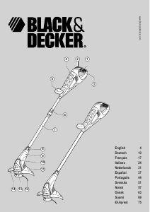 Manual Black and Decker GLC14 Aparador de relva