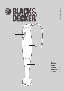 Manual de uso Black and Decker SB75W Batidora de mano
