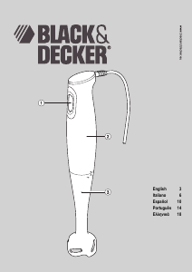 Manual de uso Black and Decker SB75 Batidora de mano