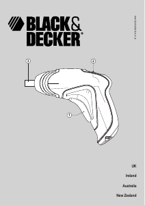 Manual Black and Decker KC360BL Screw Driver