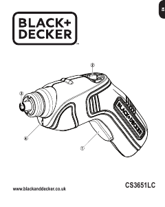 Handleiding Black and Decker CS3651LC Schroefmachine