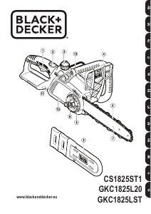 Manual Black and Decker GKC1825LST Chainsaw