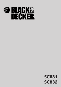 Manual Black and Decker SC831 Hair Dryer