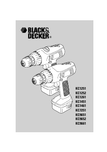 Käyttöohje Black and Decker KC9651CK Porakone-ruuvinväännin