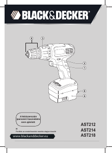 Használati útmutató Black and Decker AST212 Fúró-csavarozó