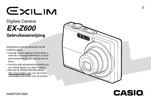 Handleiding Casio EX-Z600 Digitale camera