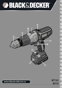 Brugsanvisning Black and Decker MT1435 Bore-skruemaskine