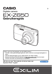 Handleiding Casio EX-Z650 Digitale camera
