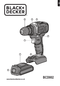 Manual Black and Decker BCD002 Drill-Driver