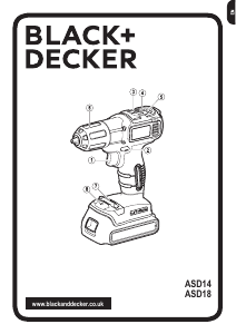 Manual Black and Decker ASD184 Drill-Driver