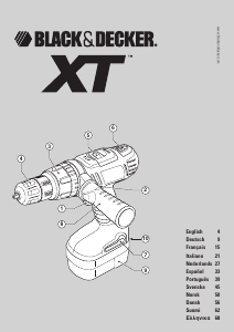 Bruksanvisning Black and Decker XTC24BK Drill-skrutrekker