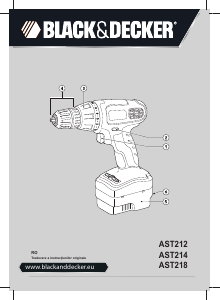 Manual Black and Decker AST218 Maşină de găurit-înşurubat