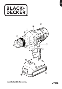 Handleiding Black and Decker MT218 Schroef-boormachine