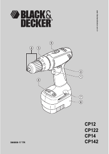 Kullanım kılavuzu Black and Decker CP14LN Matkap tornavida