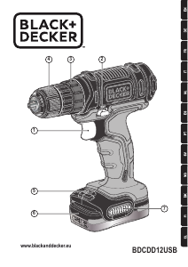 Manual de uso Black and Decker BDCDD12USB Atornillador taladrador