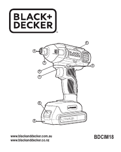 Manual Black and Decker BDCIM18 Drill-Driver
